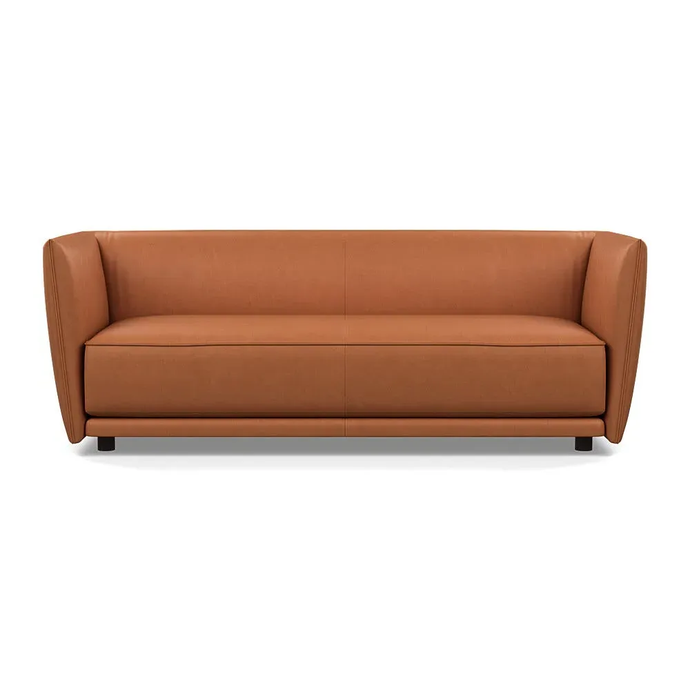 3-Seater Sofa Valley Design - Brown, Fabric