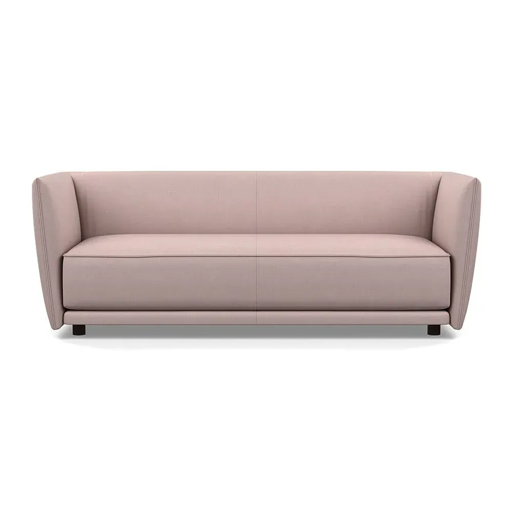 3-Seater Sofa Valley Design - Pink, Cotton