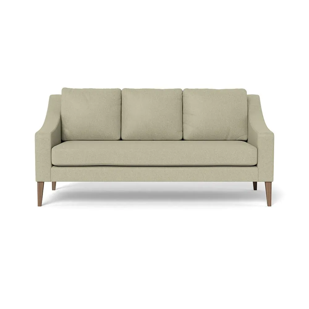3-Seater Sofa with Ash Feet - Natural, Cotton image