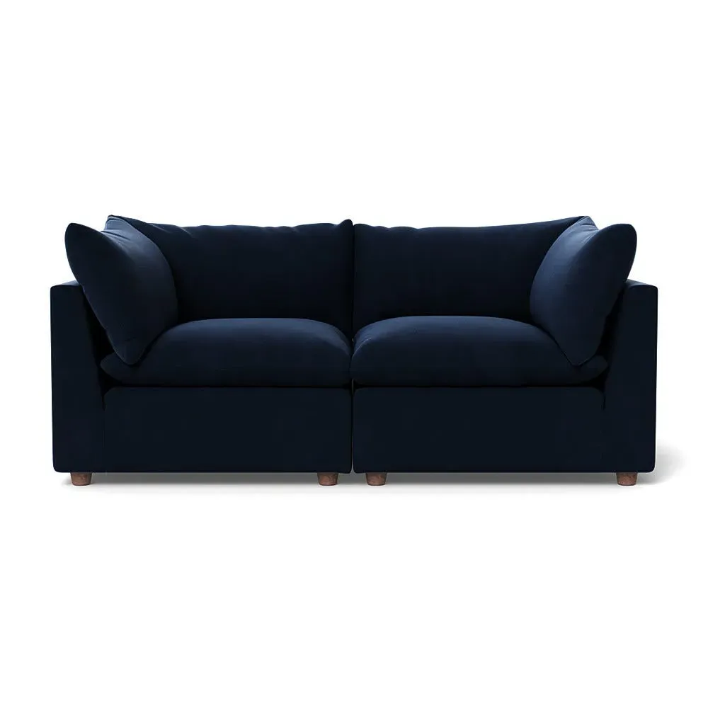 3-Seater Sofa with Beech Feet - Dusk, Velvet image