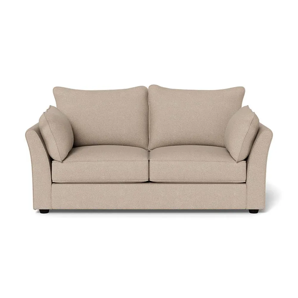 3-Seater Sofa with Black Feet - Pearl, Boucle