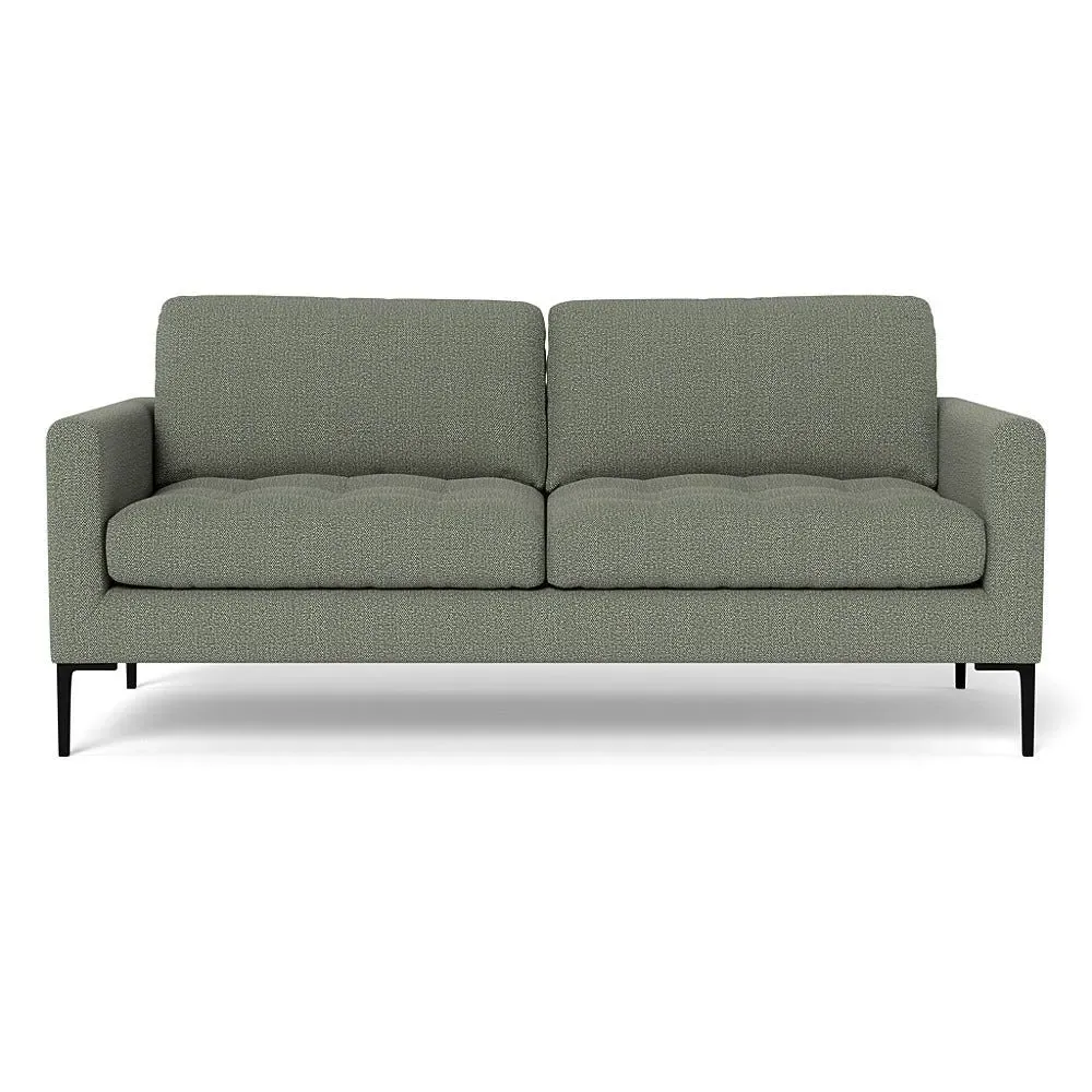 3-Seater Sofa with Black Legs - Lapis, Boucle