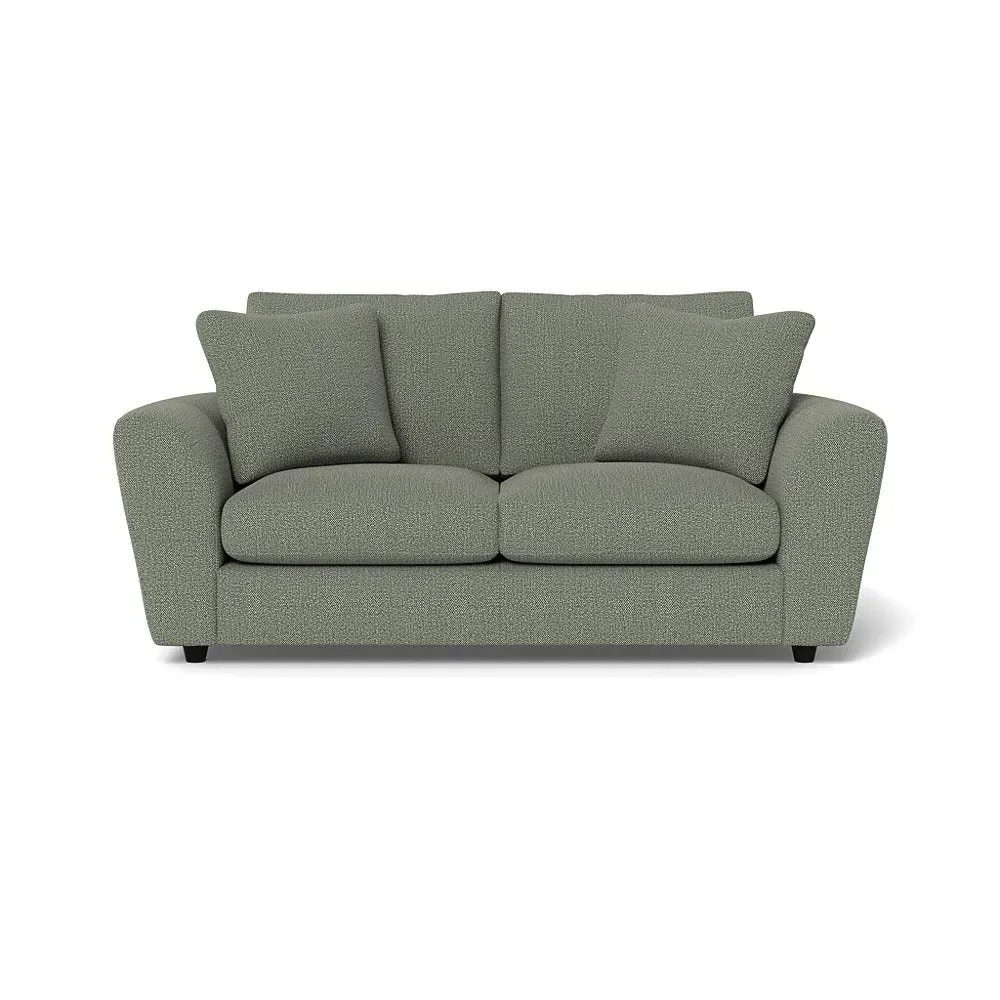 3-Seater Sofa with Curved Arms - Grey, Boucle image