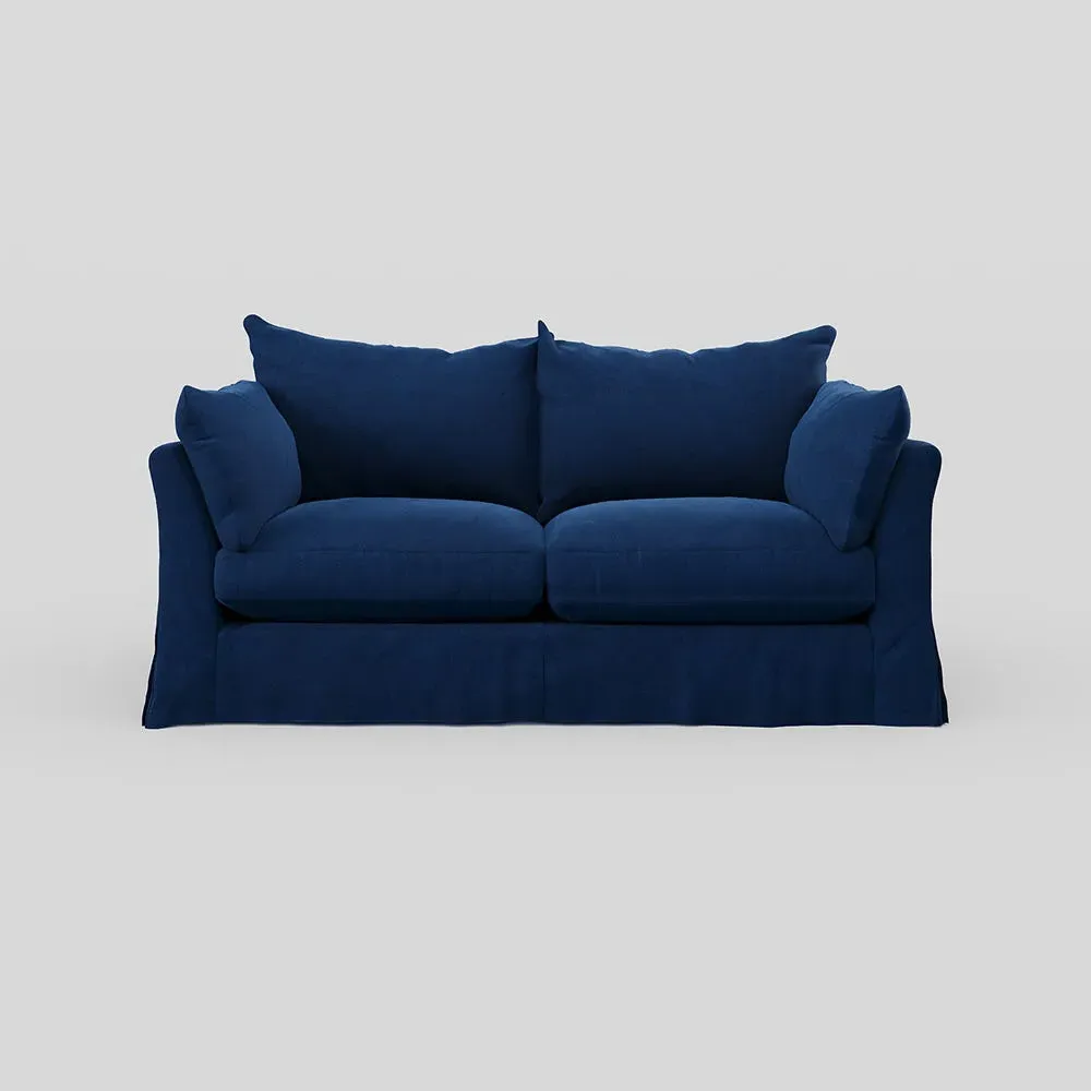 3-Seater Sofa with Loose Cover - Midnight, Velvet