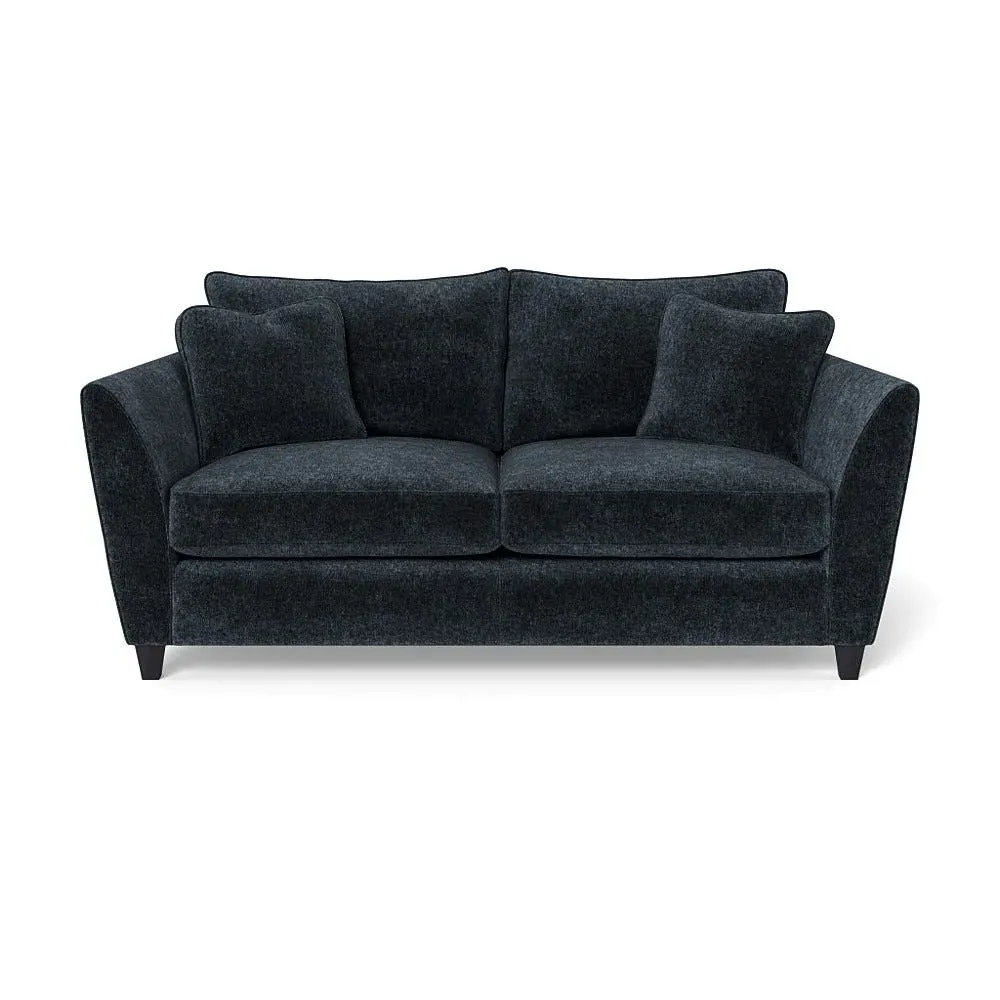 3-Seater Sofa with Sabre Arms - Blue, Boucle