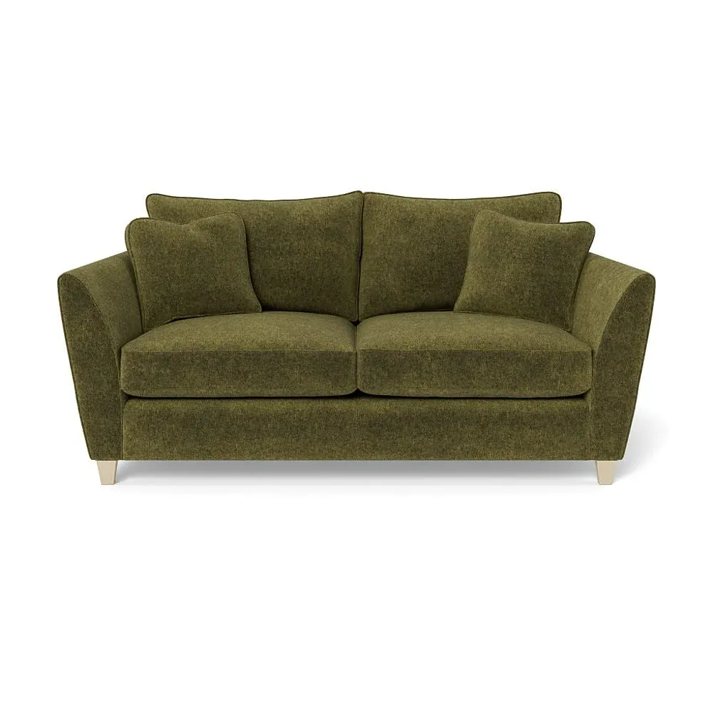 3-Seater Sofa with Sabre Arms - Green, Boucle