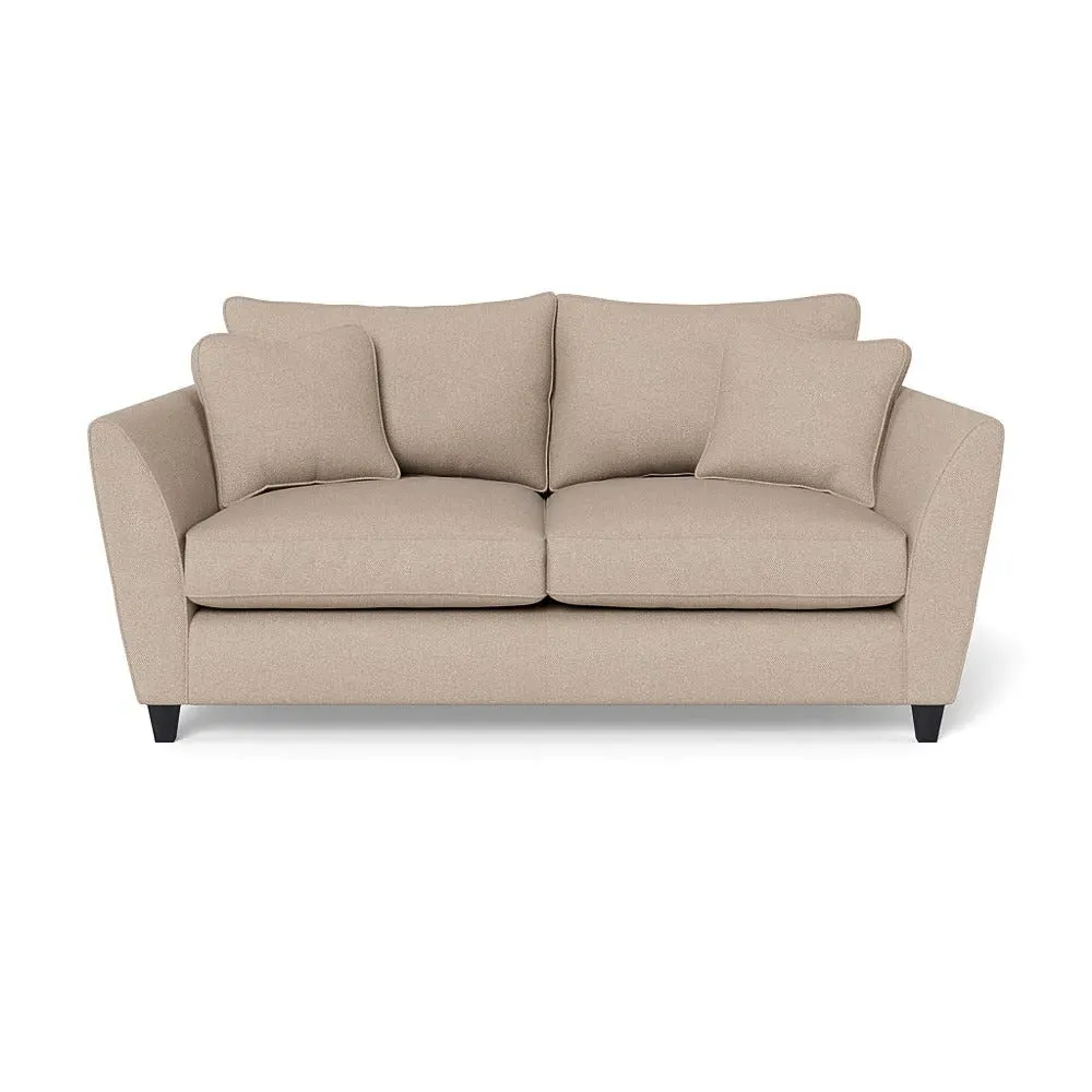 3-Seater Sofa with Sabre Arms - Natural, Boucle