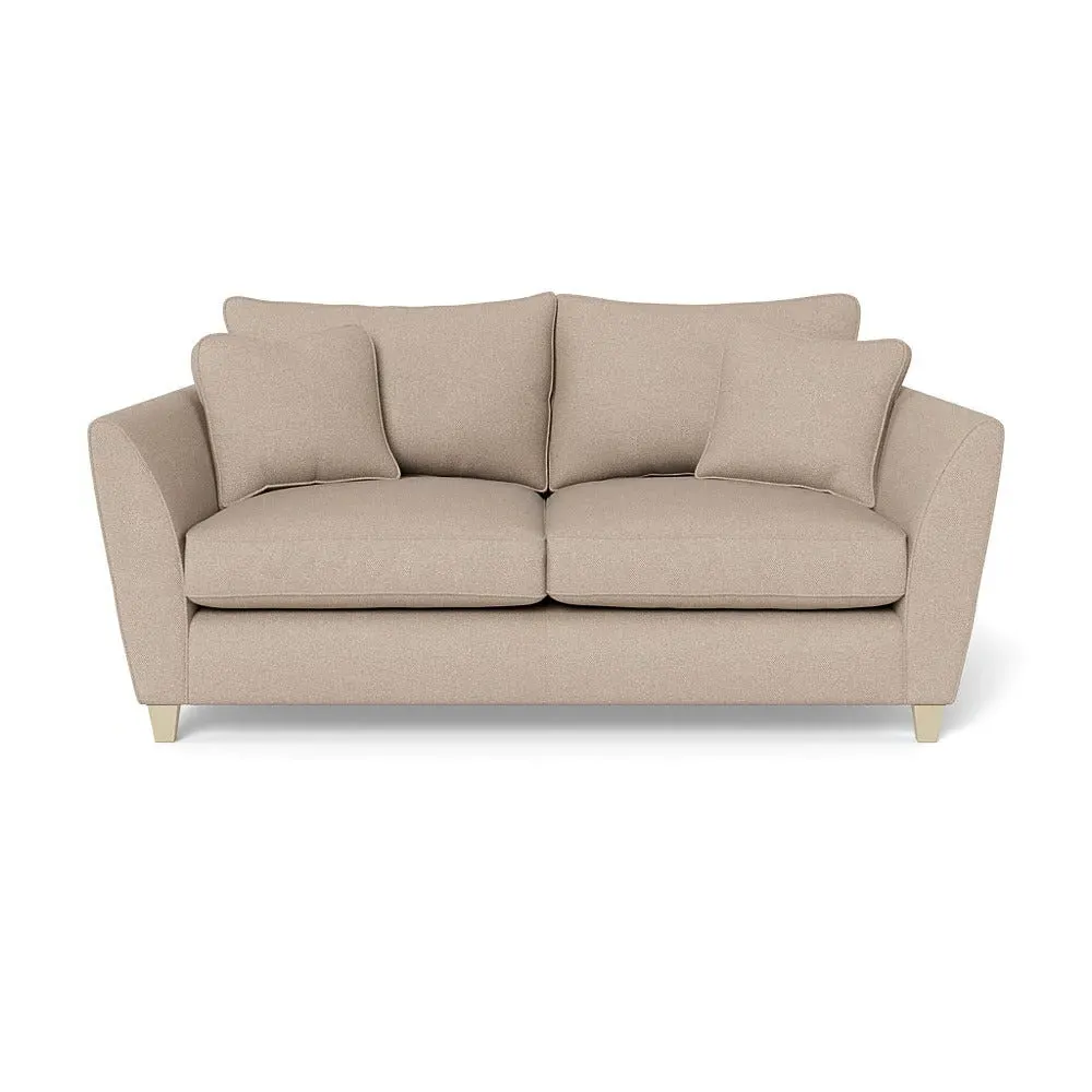 3-Seater Sofa with Sabre Arms - Natural, Boucle