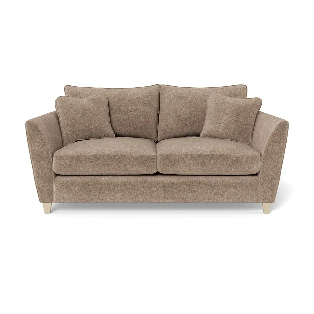 3-Seater Sofa with Sabre Arms - Natural, Boucle