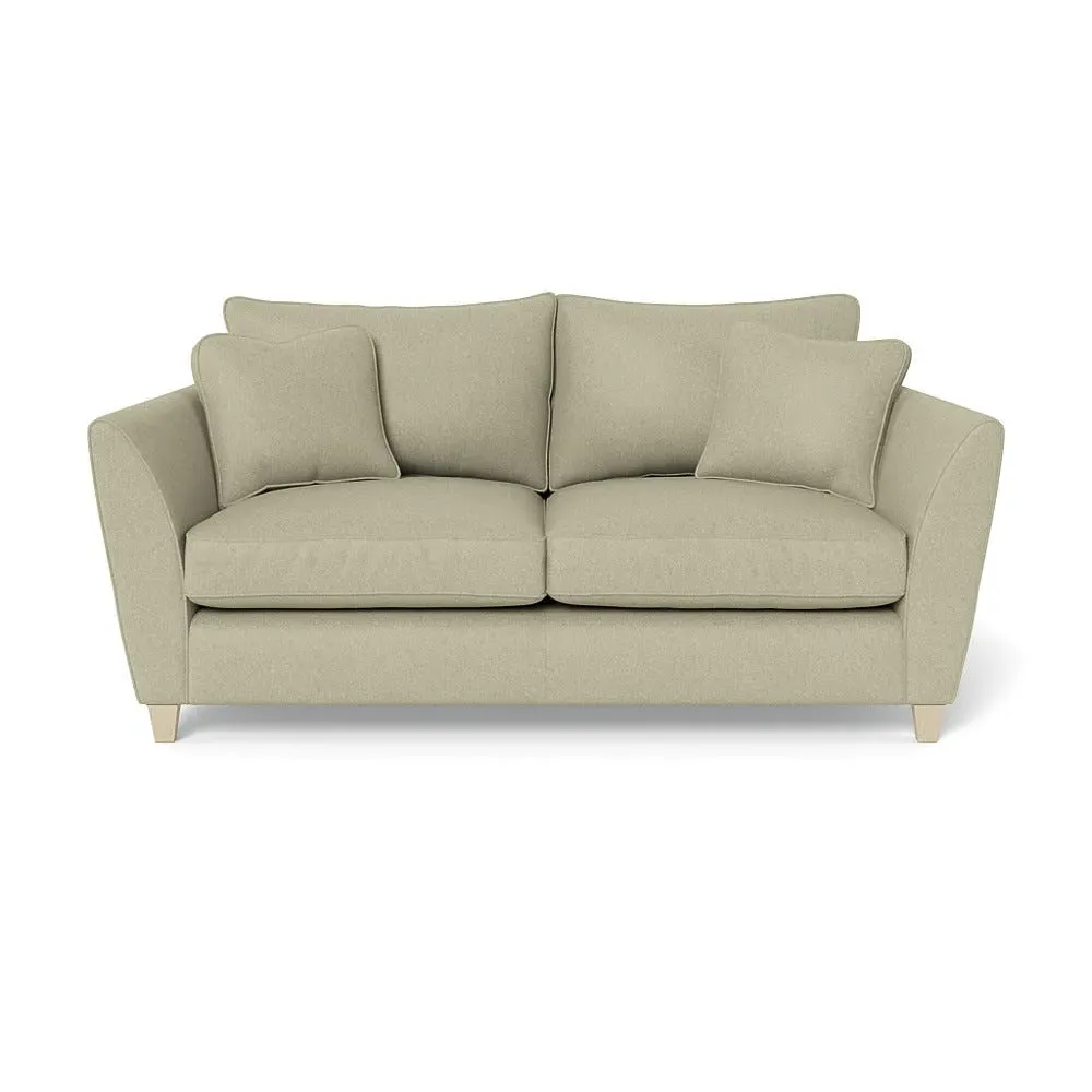 3-Seater Sofa with Sabre Arms - Natural, Cotton