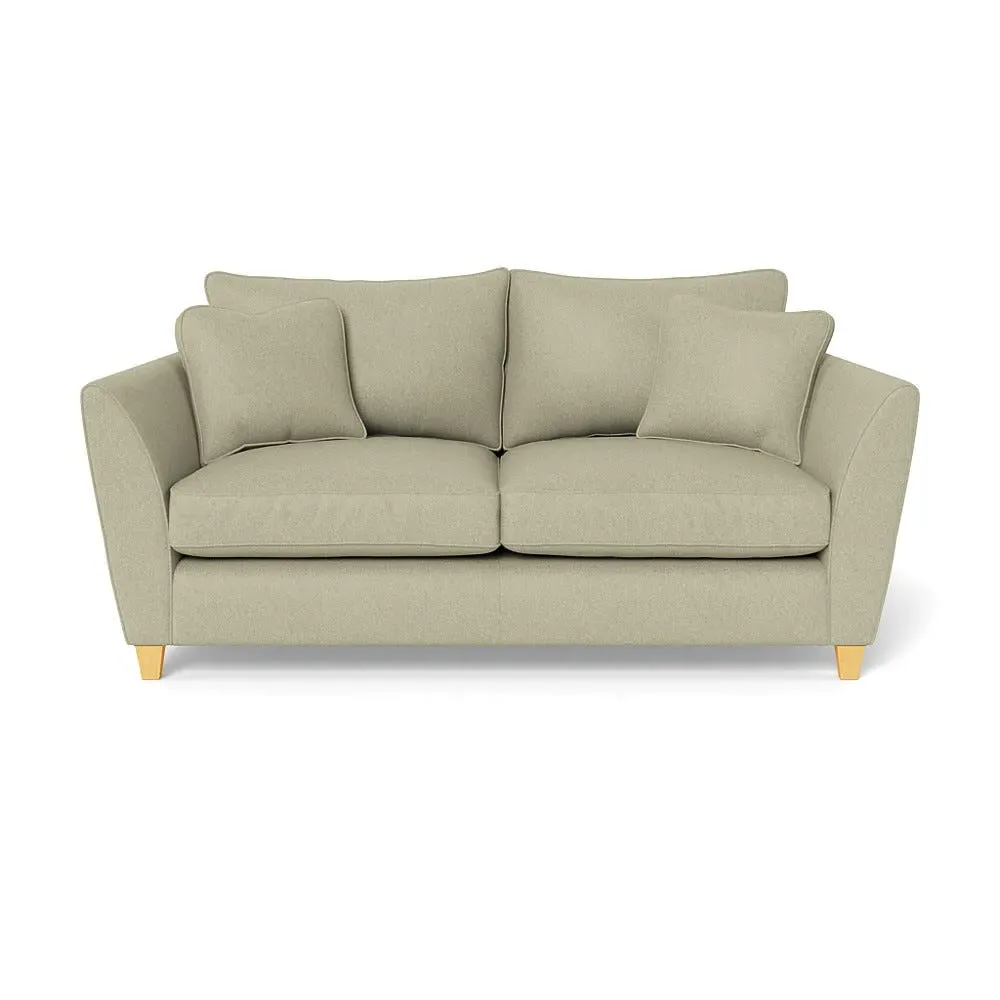 3-Seater Sofa with Sabre Arms - Natural, Cotton