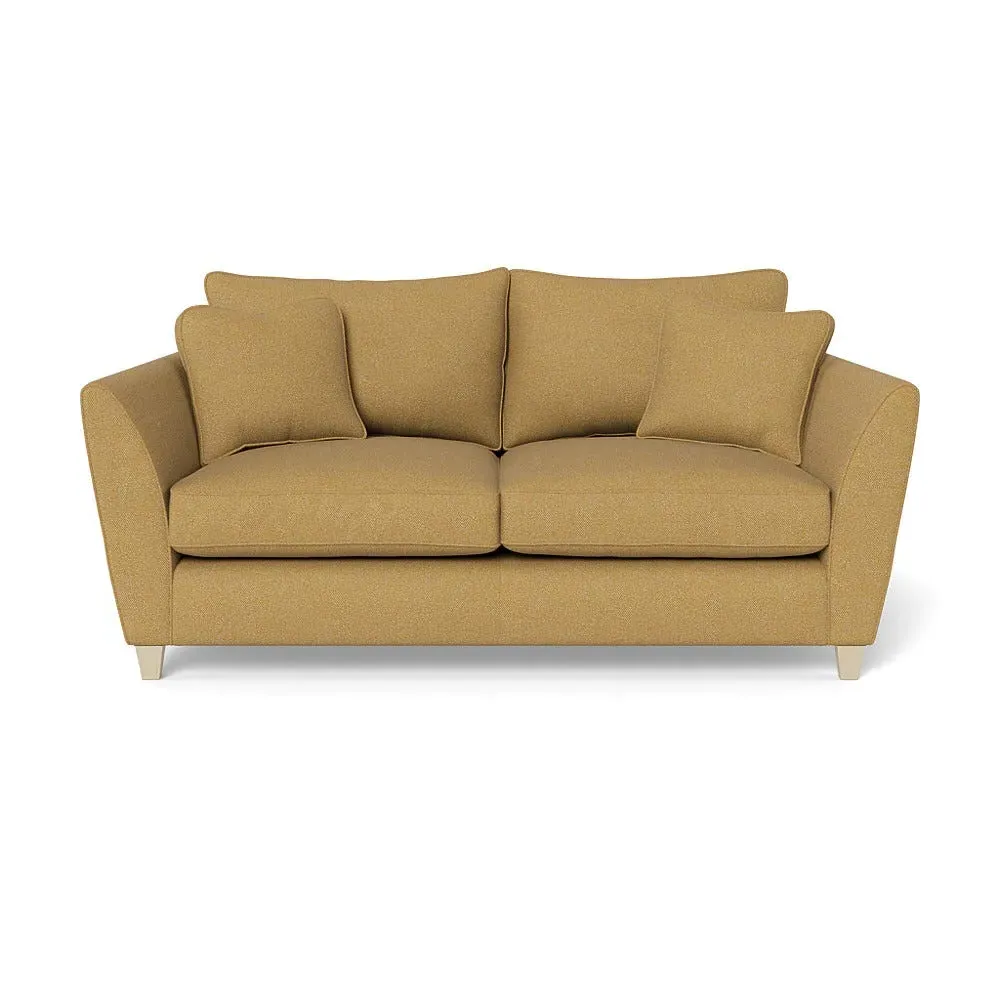 3-Seater Sofa with Sabre Arms - Yellow, Boucle