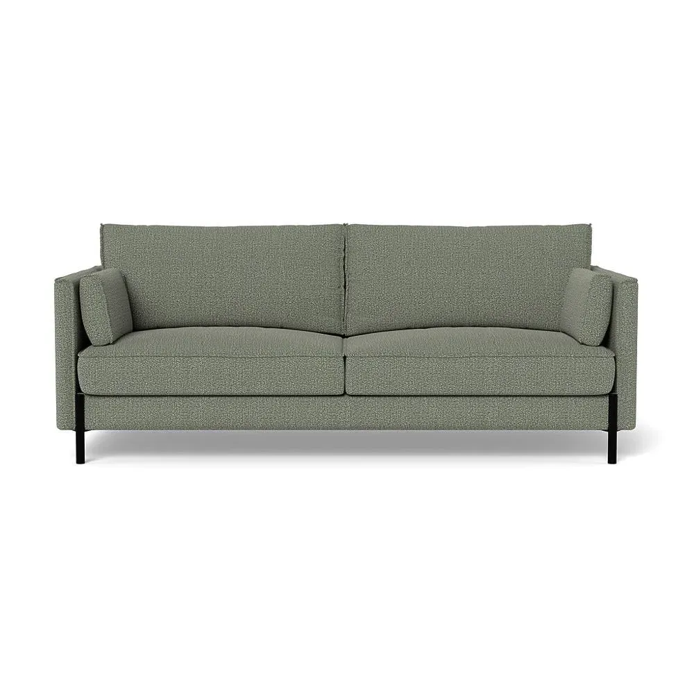 3-Seater Sofa with Slim Arms - Grey, Boucle image