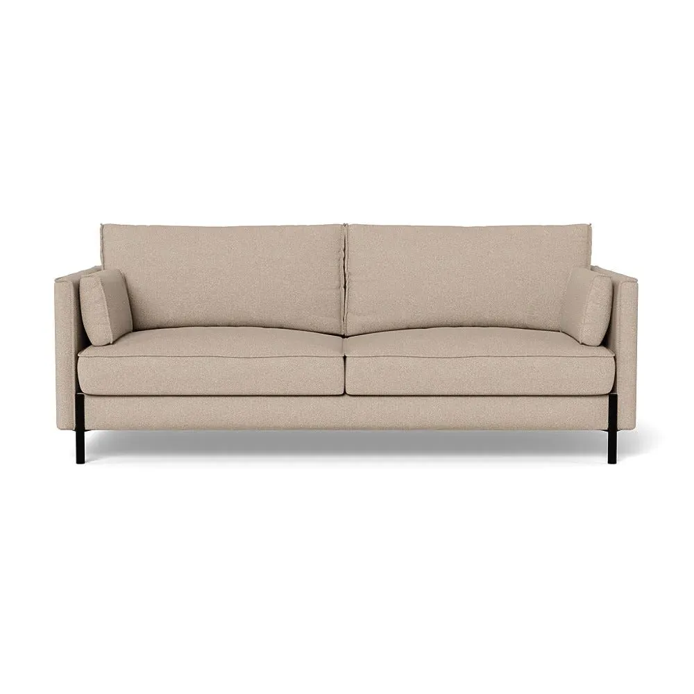 3-Seater Sofa with Slim Arms - Natural, Boucle