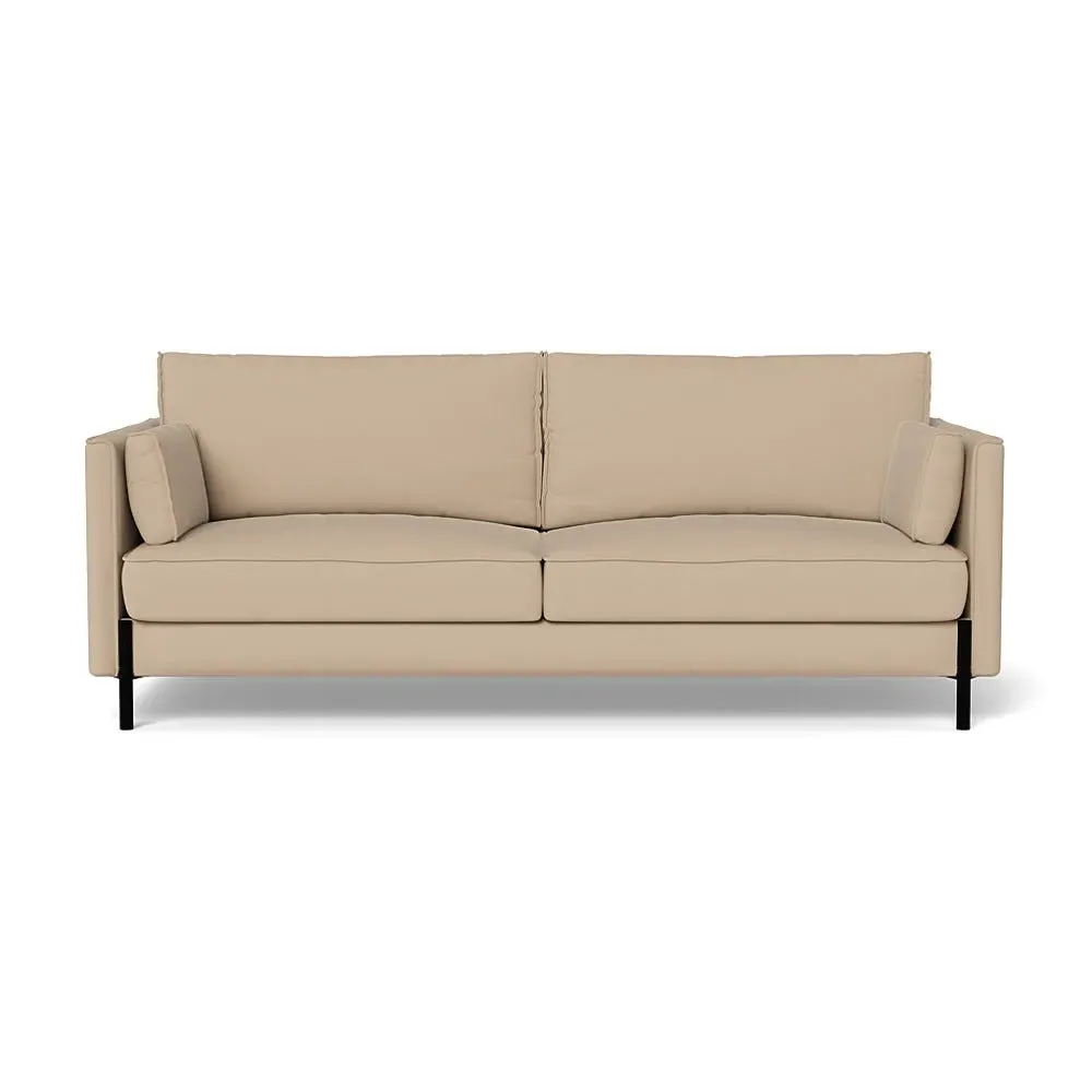 3-Seater Sofa with Slim Arms - Natural, Linen