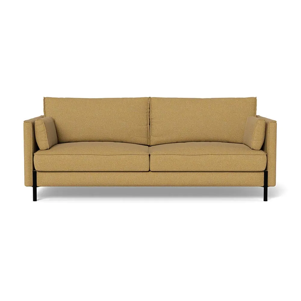 3-Seater Sofa with Slim Arms - Yellow, Boucle