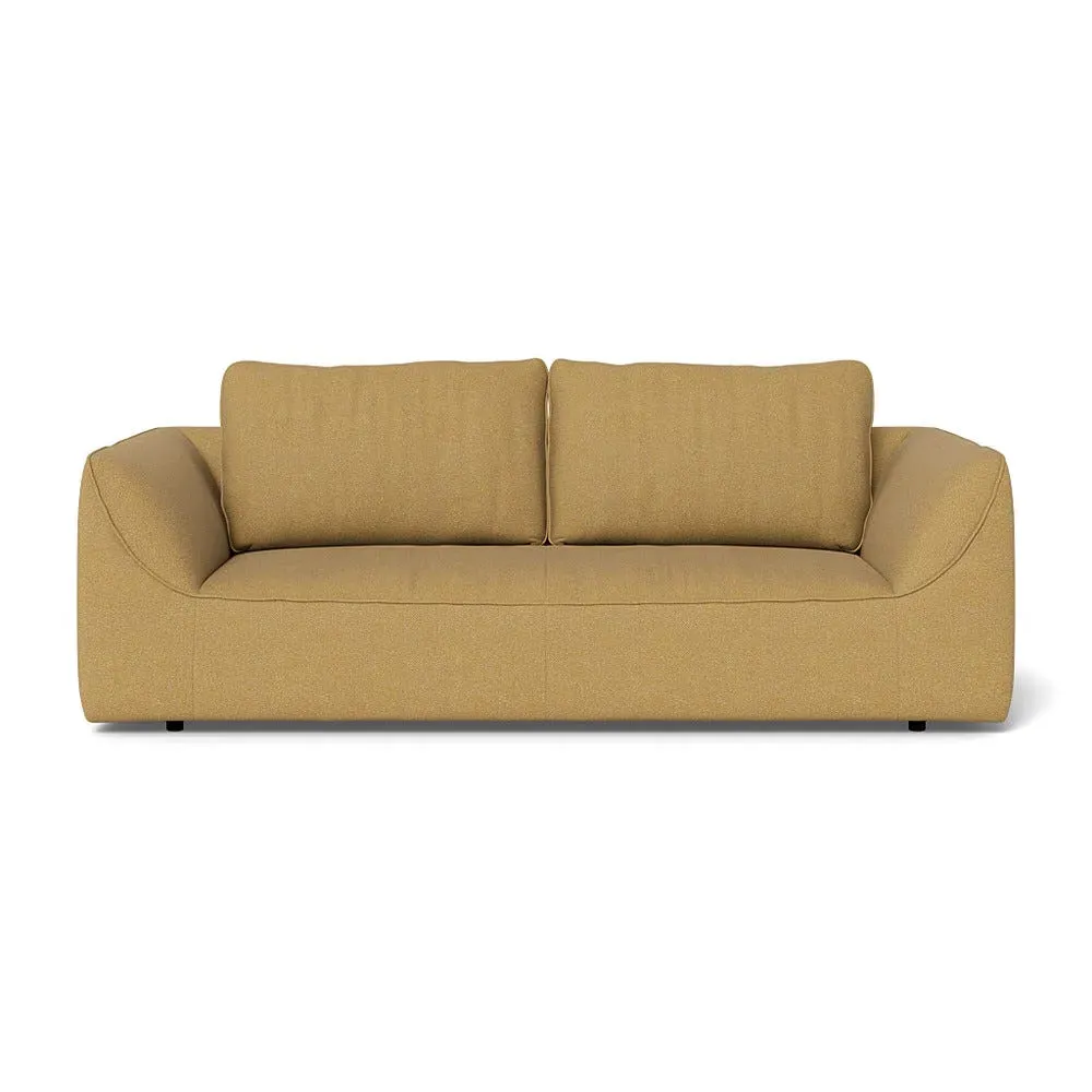 3-Seater Sofa - Yellow, Boucle Tweed