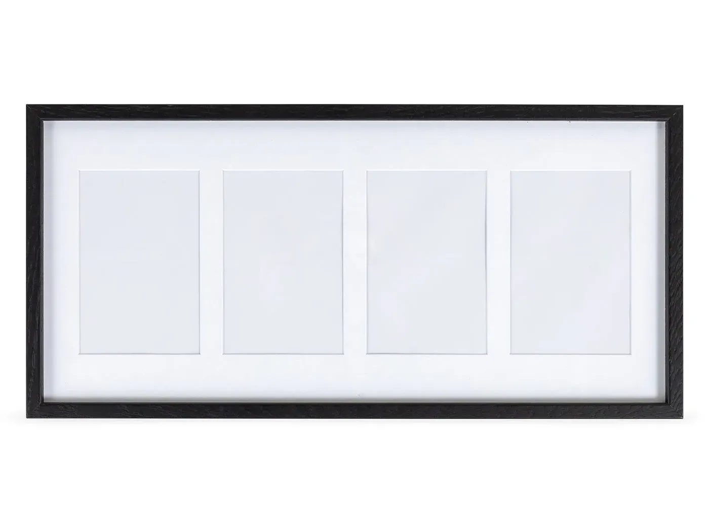 4-Aperture Gallery Frame - Black, Wood image