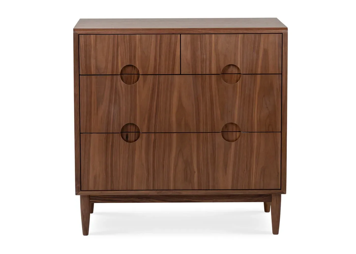 4-Drawer Chest - Walnut Wood