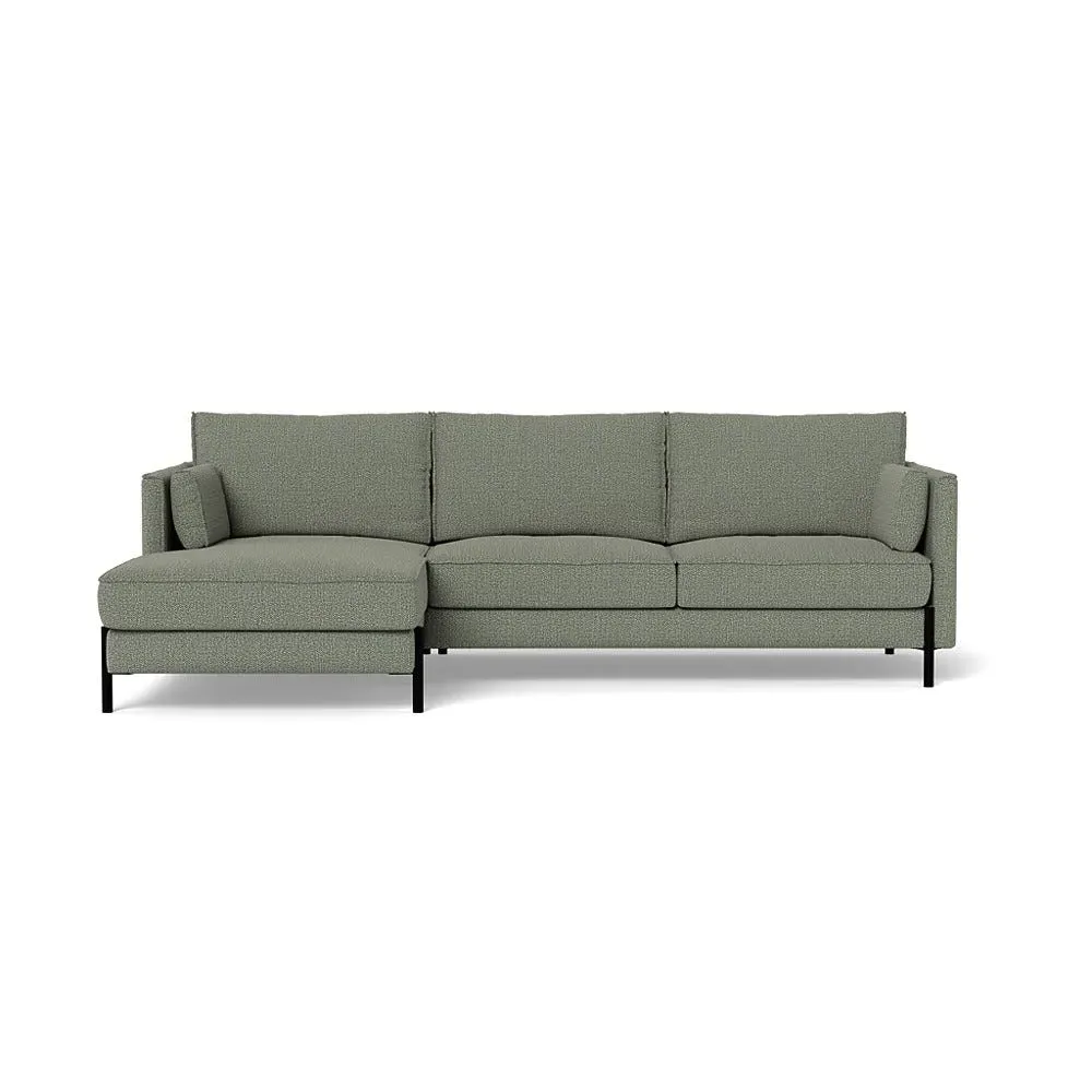 4-Seater Corner Chaise Sofa RHF - Grey, Boucle