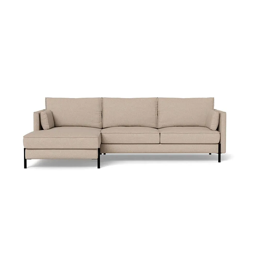 4-Seater Corner Chaise Sofa RHF - Natural, Boucle