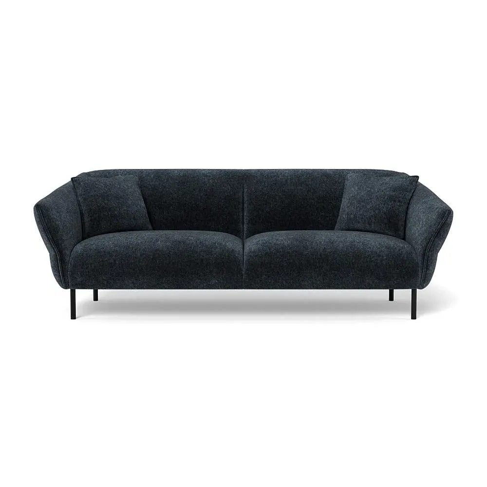 4-Seater Sofa - Blue, Boucle Velvet
