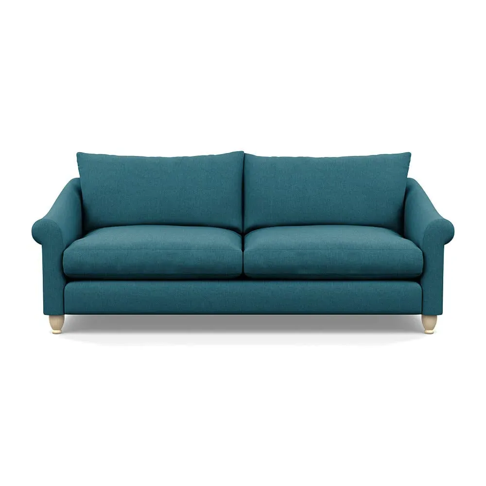 4-Seater Sofa - Blue, Brushed Cotton image