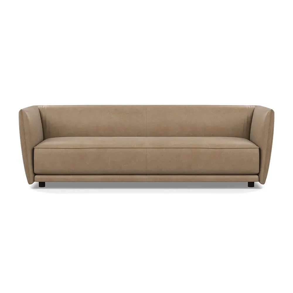 4-Seater Sofa - Brown, Leather