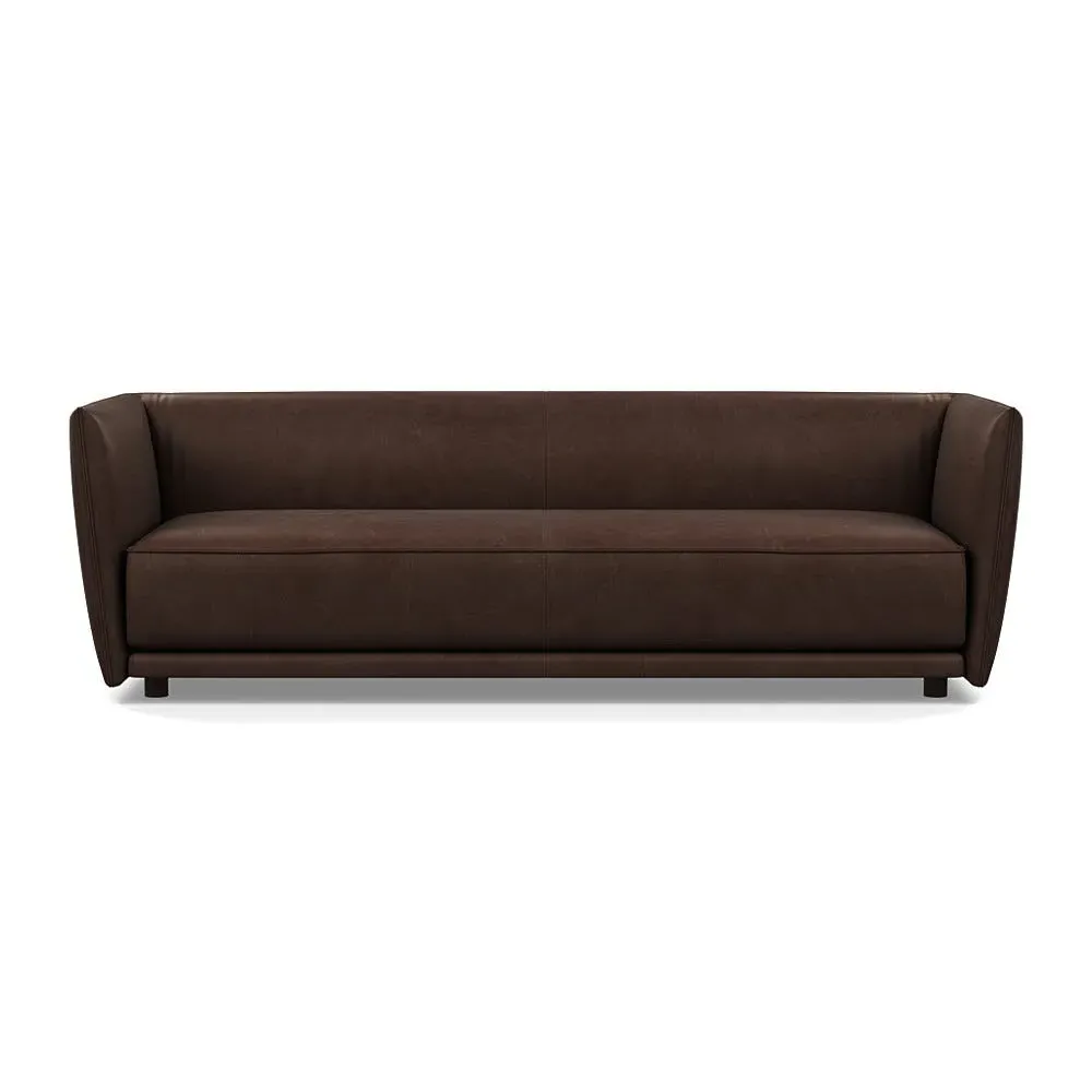 4-Seater Sofa - Brown, Leather