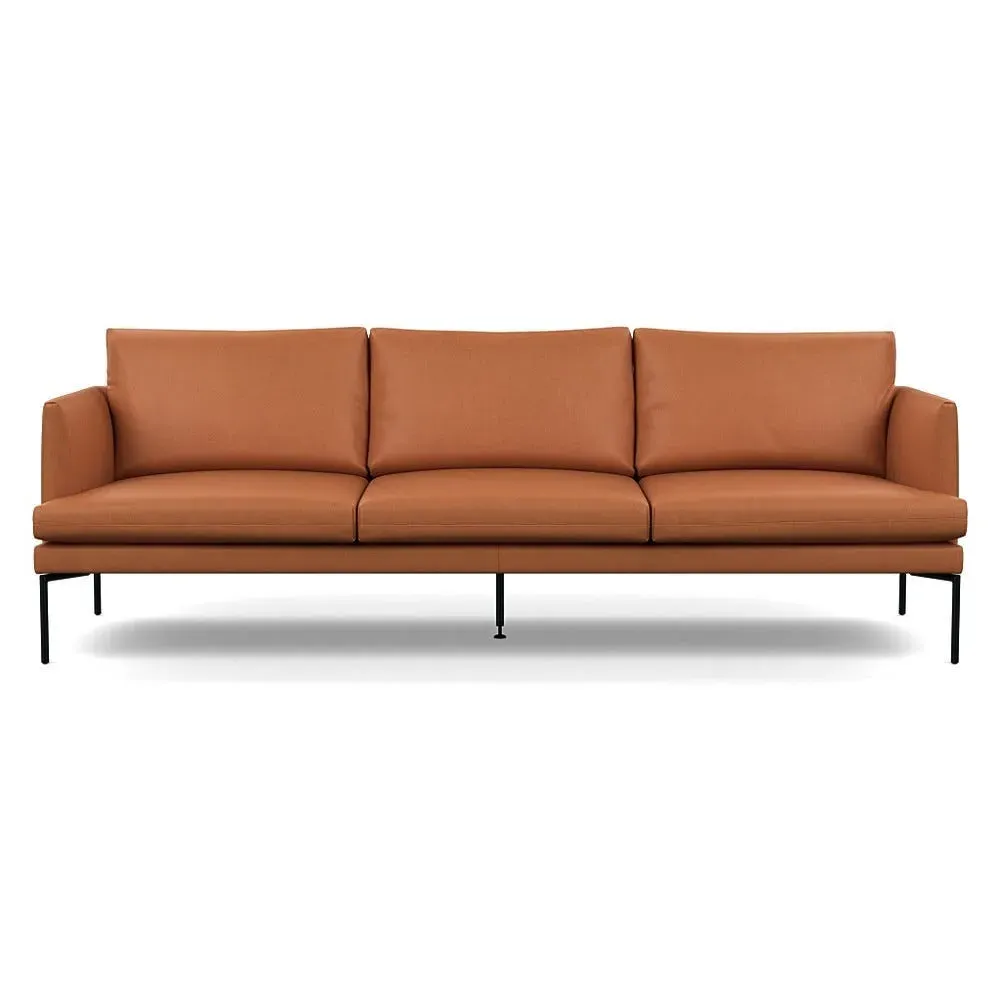 4-Seater Sofa - Brown, Leather image