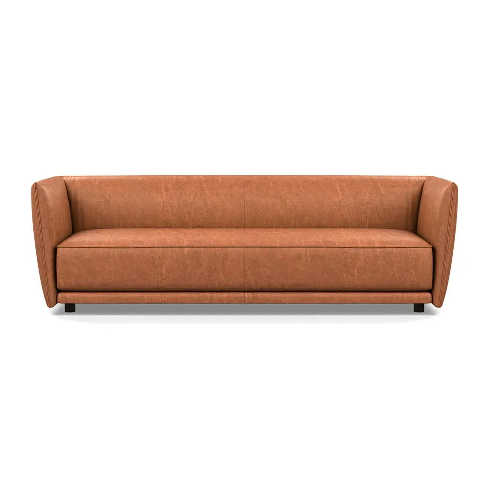 4-Seater Sofa - Brown, Leather