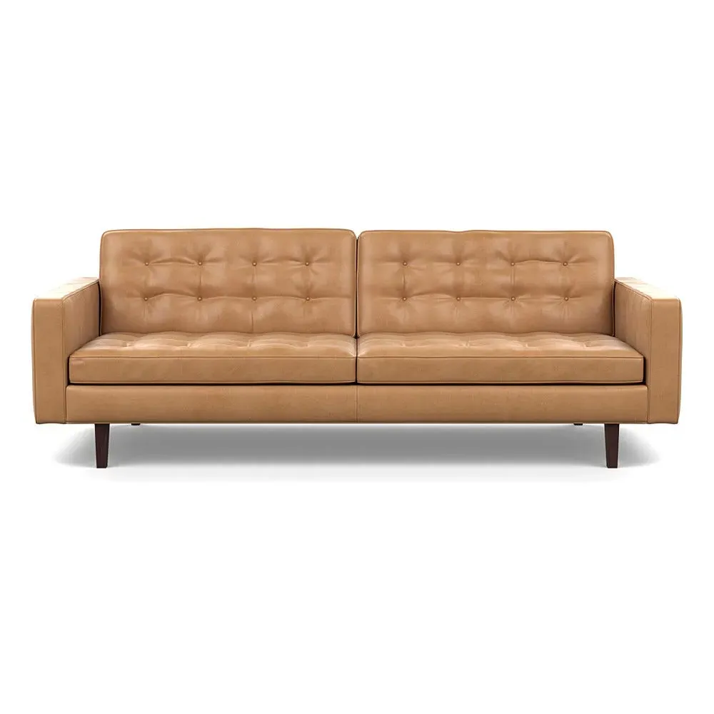 4-Seater Sofa - Brown, Leather