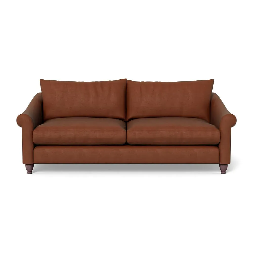 4-Seater Sofa - Brown, Smart Luxe Velvet