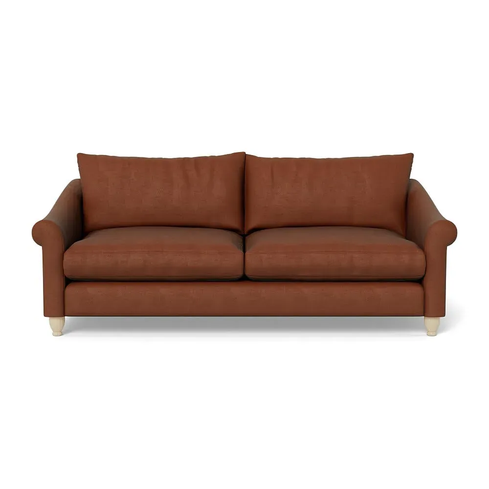 4-Seater Sofa - Brown, Smart Luxe Velvet