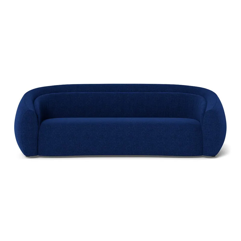 4-Seater Sofa Flora Design - Blue, St Mortiz Wool