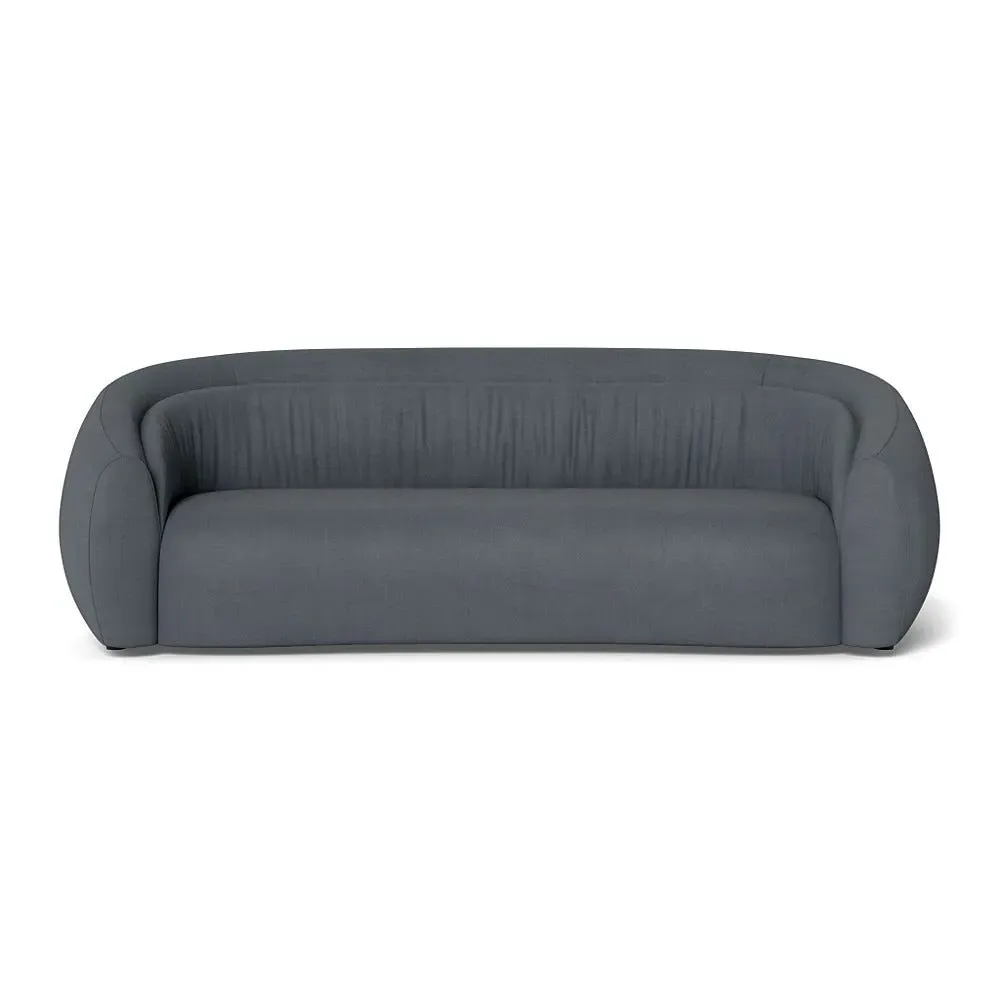 4-Seater Sofa Flora Design - Grey, Siena Cotton