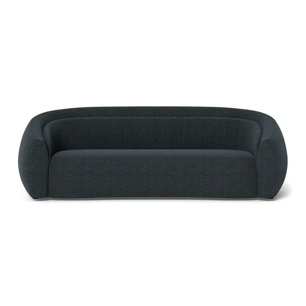 4-Seater Sofa Flora Design - Grey, St Mortiz Wool
