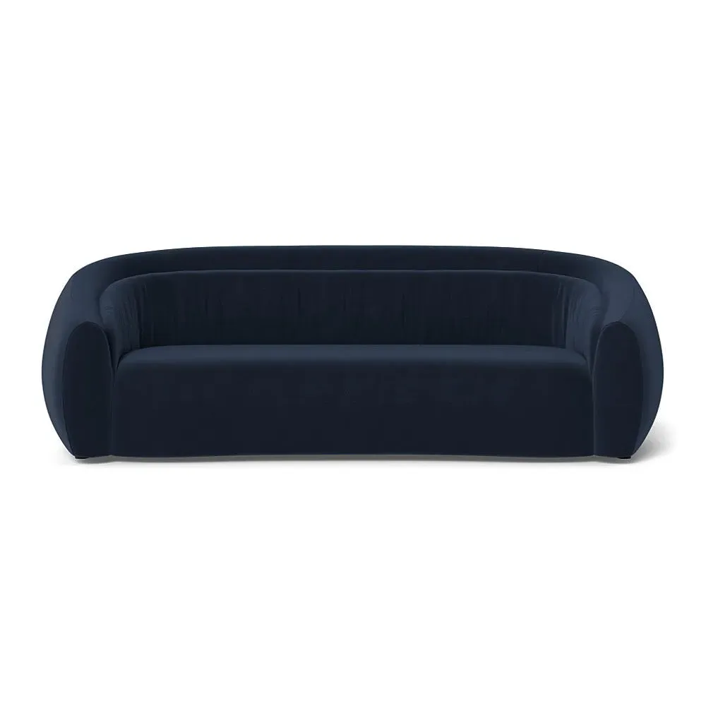 4-Seater Sofa Flora Design - Night, Velvet
