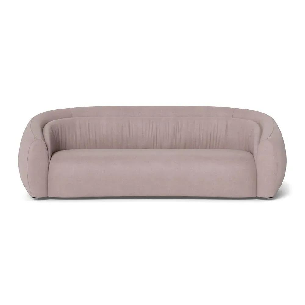 4-Seater Sofa Flora Design - Pink, Cotton