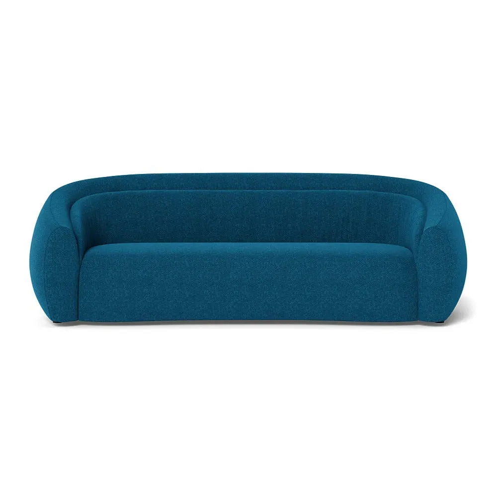 4-Seater Sofa Flora Design - Teal, St Mortiz Wool