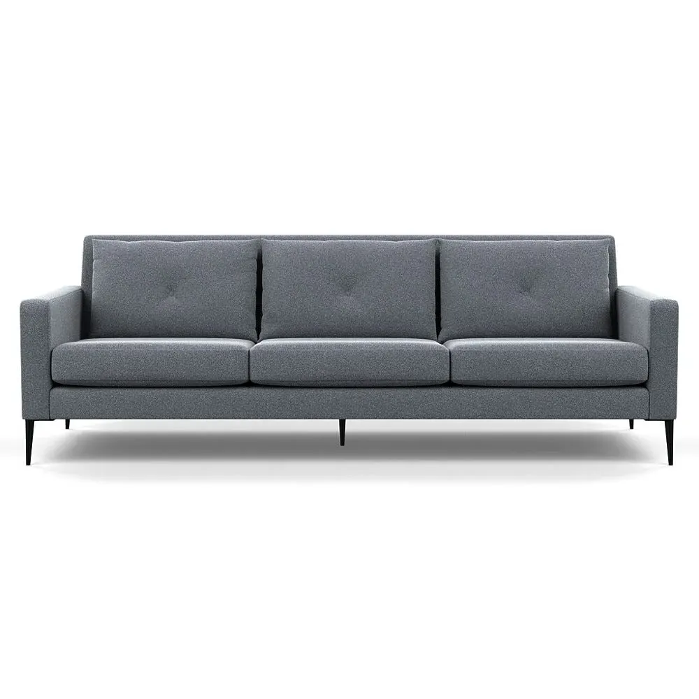 4-Seater Sofa - Grey, Boucle