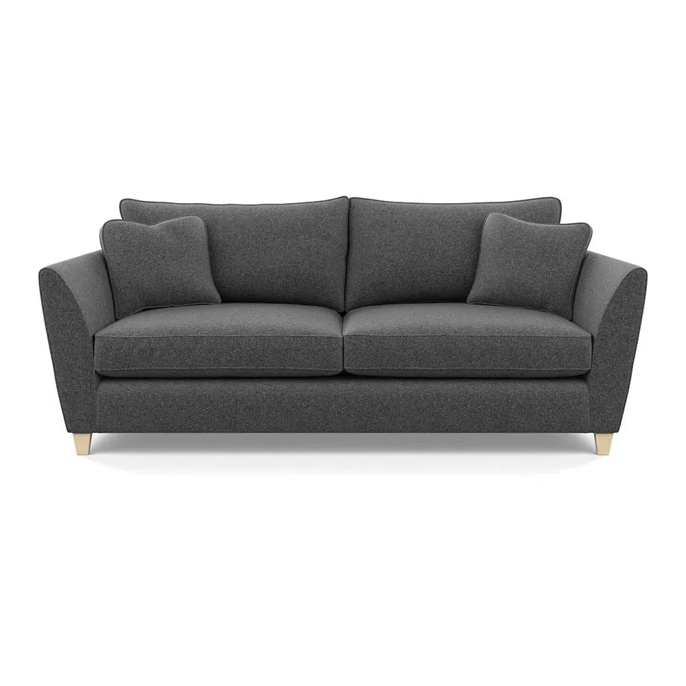 4-Seater Sofa - Grey, Melton Wool image