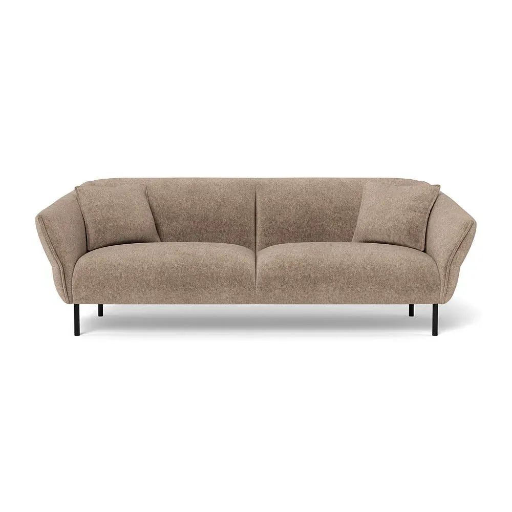 4-Seater Sofa - Natural, Boucle Velvet