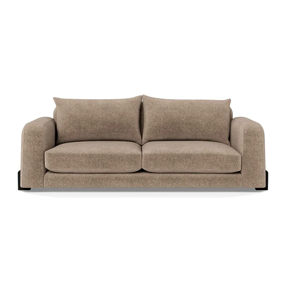 4-Seater Sofa - Natural, Boucle Velvet