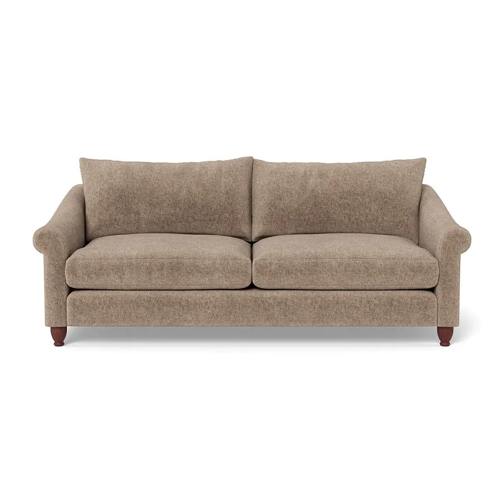 4-Seater Sofa - Natural, Boucle Velvet