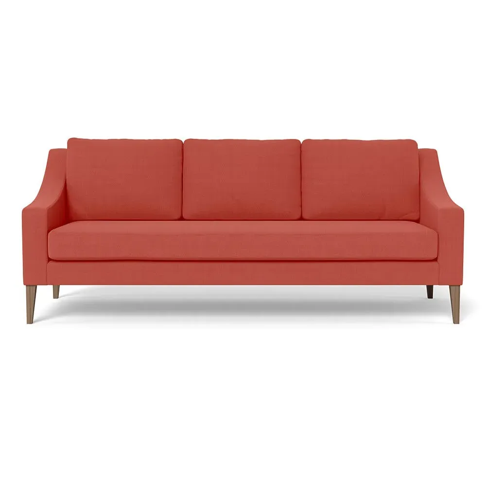 4-Seater Sofa - Red, Linen