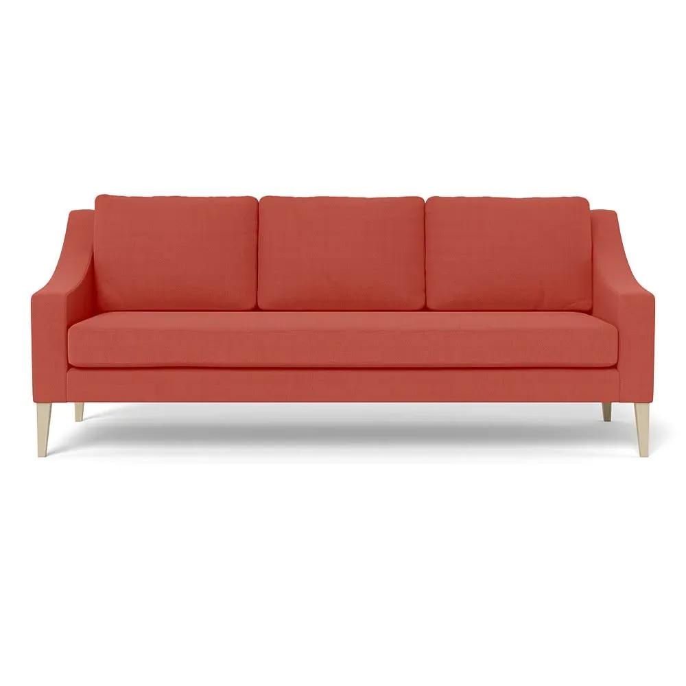 4-Seater Sofa - Red, Linen image