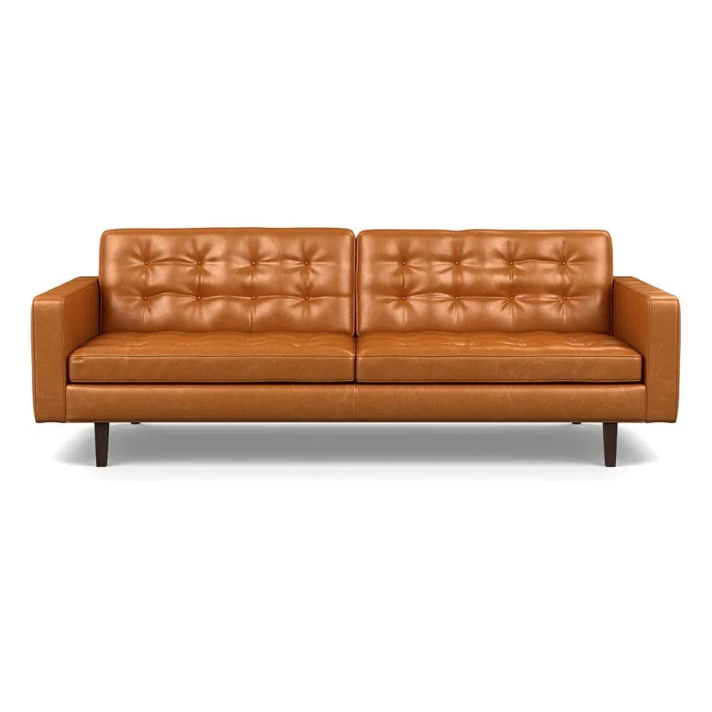 4-Seater Sofa Stonewash - Brown, Leather image