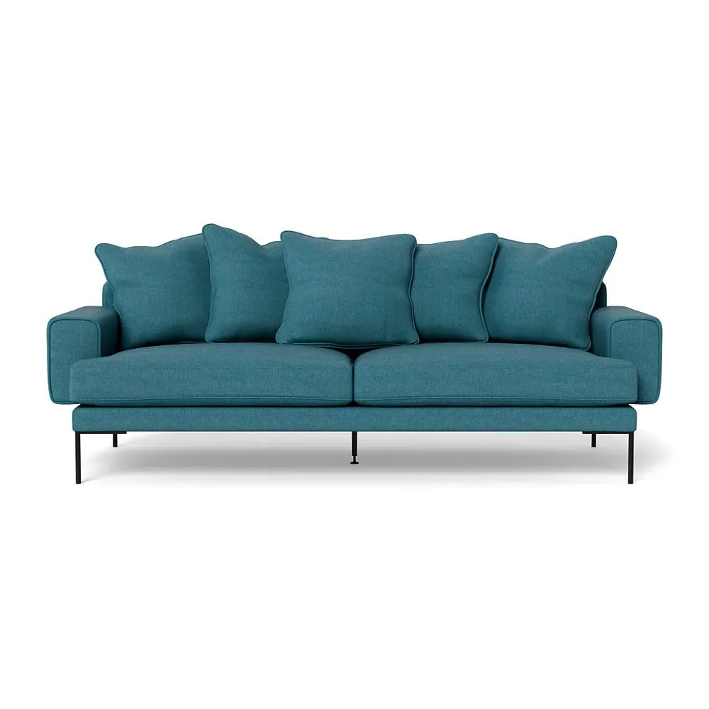 4-Seater Sofa with Black Feet - Cadet, Cotton image