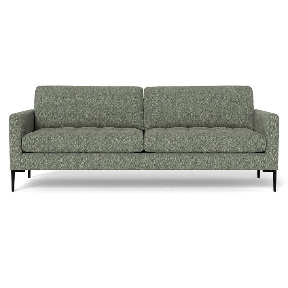 4-Seater Sofa with Black Legs - Lapis, Boucle